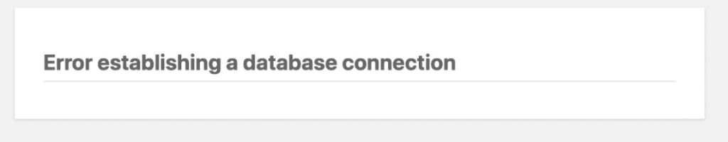 EC2 OOM Kill Error establishing a database connection 에러 화면